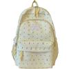 Generisch Zaino alla moda da uomo, borsa a tracolla, zaino estetico, alla moda, borsa per la scuola, per viaggi quotidiani, zaino da bicicletta con sacca per idratazione, giallo., 32*16*42