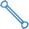 Generic Fasce elastiche con maniglie Silicone con maniglia antiscivolo maniglia