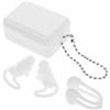 BCOATH Clip per Naso Regolabile e Tappi per Orecchie in Silicone Bianco, Protezione Confortevole per Nuoto in Piscina, Accessori Portatili per Adulti