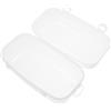 FRCOLOR Custodia Rigida per Maschera Immersione e Occhiali Snorkeling Adulto in Pp Accesso Rapido per Sport Acquatici e Neve Colore Bianco