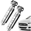 Generic Il vento ha condotto le luci decorative impermeabili regolabili | Luci di marcia diurna, per camion, pickup, SUV, scooter, moto, viaggi, guida quotidiana, campeggio, 2 pezzi