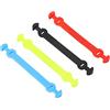 AOWINHIT Antivibrazioni per Racchetta da Tennis Ammortizzatore in Silicone Resistente per un Comfort Migliorato 4,1 Pollici di Lunghezza Confezione da 4 Rosso Blu Giallo