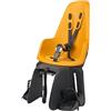 BOBIKE 8012100010 - Seggiolino posteriore ONE MAXI con sistema E-BD per biciclette con ruote da 26" a 29" con ancoraggio nel portapacchi nel possente a colori Mighty Mostarda