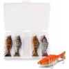 Generic Set da 5 Minnow Snodati a 7 Segmenti, 10 cm 16 g per Luccio e Spigola