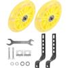Abaodam Ruote Ausiliarie per Bicicletta Resistenti all'Usura Gialle in Metallo e Plastico Accessori Regolabili per Stabilizzatori Bici