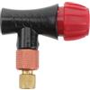 Artibetter Testa di Gonfiaggio Co2 per Bici 16g Filettatura 3/8-24 1 Pz | Design Doppio Uso, per Valvola Americana e Francese, Lega, per Copertoni Bici e Gonfiaggio Rapido