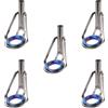 Cabilock 5 Pezzi Anelli per Canna da Pesca in Acciaio Inossidabile, Kit Riparazione Efficiente Senza Danneggiare la Lenza, Accessori per Pesca Sportiva