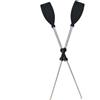 ULTECHNOVO Pagaia Staccabile in Alluminio di Doppia e Leggera Kayak Lega per Resistente, Doppia estremità Anelli Antigoccia e Supporto per Remi, 210cm