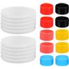 Toyvian 12 Pezzi Anelli in Silicone per Impugnatura Racchetta, Fascia Antiscivolo Assorbente Sudore 2,5cm per Allenamento Indoor e Outdoor Tennis e Badminton