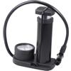 TOYANDONA Pompa da Pavimento per Bici Mini Portatile Alta Pressione con Manometro | Pedali Retrattili Antiscivolo, Lega di Alluminio Nero, Kit Ugelli 2 in 1 Usa e Francese Colore Casuale