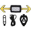 Generico Luce per Bici Ricaricabile - Lampada di Avvertimento Impermeabile