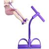 Generico Fasce Resistenza Fitness, 4 Tubi Con Pedana Per Caviglie, Fascia Elastica Con Maniglie, Attrezzatura Per Esercizi Per Addominali, Gambe E Tutto Il Corpo Palestra Domestica Viaggio