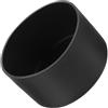SAFIGLE Manicotto Facile da Pulire in Silicone Antiscivolo Nero 7,5cm Design Minimalista Elegante per Bicchiere in Vetro per Viaggi e Uso Quotidiano