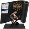 bemaxx Tappetino Palestra Protezione Pavimento PVC - per Attrezzi Fitness, Attrezzature Sportive, Tapis Roulant, Bicicletta Indoor, Antiscivolo, per Home Gym Sport Workout, Rotolo Nero 200x90cm
