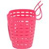 WRITWAA Cesto per Bicicletta Rosa in Plastica Resistente all'Acqua Design a Cinghia, Come Portapacchi Bici per Ragazze e Ragazzi