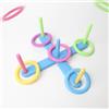 Qianly Gioco Lancio Anelli Bambini Gioco Anelli Set Bersaglio Base Bastoni Plastica Educativo Montaggio Facile Adatto a Feste Familiari Giochi in Giardino Attività in Aula Interni Ed Esterni