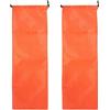 Ciieeo 2 Pezzi Borsa Porta Pali per Baldacchino Oxford Coulisse, Organizer Portatile per Campeggio e Zaino, Colore Arancione, 32x10 Cm