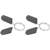 Generic Collari a Molla per Manubri Presa Clip di Bloccaggio del Peso da 30 Mm per Gli Appassionati di Fitness 2 Pezzi