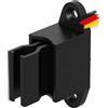 BAUHELD® Supporto a manovella per manovella [Made in Germany] - Supporto da parete per tapparelle con diametro da 12 a 17 mm [1 pezzo] - Regolabile con manico elastico - Distanza tra i fori 48 mm -