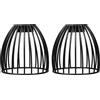 Coolhiya Paralumi in Gabbia Di Metallo 2 Pezzi Mini Paralume a Forma Di Gabbia Per Uccelli Copertura Per Lampade a Sospensione Stile Industriale Perfetti Per Camera Da Letto Cucina E Soggiorno