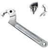 Kinesgsg C Chiave a Gancio Regolabile, 19-51 mm C Chiave Inglese Regolabile, Acciaio al Cromo Vanadio C Chiaves a Settore Laterale, per Ammortizzatori di Motociclette Contatori dell'Acqua