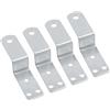 Peosaard Clip a Z, staffe a Z da 4 pezzi per il montaggio, staffa angolare forma di, staffe piccole in metallo per cornici per mobili, armadietti in legno, staffa