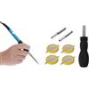 Generico Kit Saldatore Elettrico, Punta di Ricambio, 4 Batterie a Bottone, Cacciavite, Set Completo