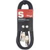 Stagg - Cavo da Microfono di Alta Qualita, XLRf a XLRm/GIA, 3m, nero