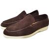 eimeinuosy Mocassini da uomo in pelle scamosciata, mocassini slip-on, per uomo, estivi, leggeri e traspiranti, mocassini piatti, casual, per guida e camminata, scarpe Oxford