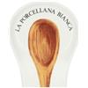 LA PORCELLANA BIANCA Poggiamestolo Poggia Mestolo Deco 17x14cm Bianco Porcallana