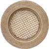 LA PORCELLANA BIANCA Botanio Sottopiatto in Rattan Chiaro 32cm
