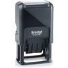 Trodat Timbro datario PAY LE ... PAR - Trodat Printy B4750L2 - Testo in blu, data in rosso, inchiostro automatico ricaricabile, formato stampa 41 x 24 mm nero