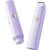 Lvozize Rasoio da donna 2 in 1, rasoio per bikini da donna | Depilatore facciale da donna, rasoio elettrico ricaricabile per labbra, mento, guance, ascelle, gambe, bikini, peli pubblici