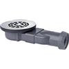 Wirquin 30723394 - Piletta per doccia slim con griglia in acciaio inox per piatto extra, grigio