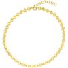 LUXURY MILANO Cavigliera tondi sole diamantati argento 925 dorato luxury milano