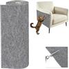 Behogan Tappetino antigraffio per gatti, 300 x 40 cm, autoadesivo, extra forte, resistente, per soggiorno e mobili (grigio chiaro)