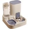 PETCUTE Distributore Automatico Cibo e Acqua Gatti/Cani 2 in 1,Distributore di Acqua da 1.3L,Distributore di Acqua per Animali Domestici,Piccoli,Gatti e Cuccioli,Facile Da Pulire,Cibo Secco e Umido