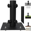 BONJUME Supporto Ombrellone, Base per Ombrellone da Giardino Base Ombrellone in Acciaio con Piastra di Stabile Supporto per Palo Ø25-38 mm Supporto Ombrellone per Giardino Balcone Terrazza Esterno