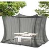 Genérico Zanzariera per campeggio, tenda zanzariera portatile, 2,99 x 2,99 x 2,50 m, rete anti-mosche portatile, per uso esterno come balcone, giardino, terrazza, campeggio, pergola e gazebo
