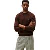 Tommy Hilfiger Uomo Felpa Seasonal Fleece con Scollo Rotondo, Marrone (Chocolate), M