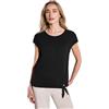 Street One Maglietta da Donna con Dettagli Nodi, Nero, 48