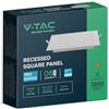 V-TAC Mini pannello LED quadrato - Samsung - Retroilluminazione - IP20 - Bianco - 12 W - 1200 lumen - 3000K