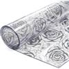 PARAMAISON Tovaglia Plastificata PVC Effetto Lucida Rose 100x100 | Trasparente, Impermeabile Antimacchia Lavabile