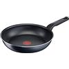 Tefal, C38508 XL Force, padella 32 cm, rivestimento antiaderente, resistente, robusta, segnale termico, fondo Diffusion Base, forma extra grande, manico stabile, colore: nero