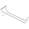 Emuca - Portabicchieri in 4 Linee per mobili, Porta Bicchieri per mensole o Bar, 340 mm, Acciaio Cromato