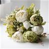 JOYHAZE Confezione da 1 bouquet di peonie artificiali, 48 cm, peonie grandi in seta finta con boccioli per matrimoni, casa, feste, ufficio, decorazioni, centrotavola, composizioni floreali fai da te