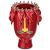 RITUALI DOMESTICI Vaso L Rosso, Arciboldo - Porcellana, 22,5x22,5x32 cm