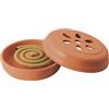HOME Porta Spirali Bugsy in Terracotta con 10 Spirali in Citronella