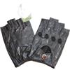 Ayztantine Guanti Faux Pelle Guanti Da Uomo In Pelle Di Capra Con Mezze Dita, In Nera Cava, Traspiranti, Fibbia Sottile, For Equitazione, Sport All'aria Aperta E Guida per ciclisti,Esterno