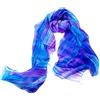 Millie & Boo Sciarpa di seta pura di 100% della sciarpa della donna delle sciarpe dello scialle dell'involucro dipinto a mano della sciarpa di seta, Viola, 175cm x 80cm